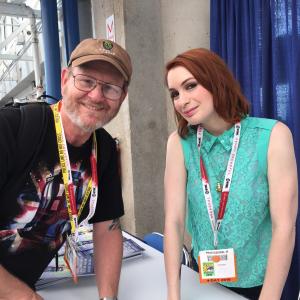 Gregory Schmauss with Felicia Day at the 2015 San Diego ComicCon