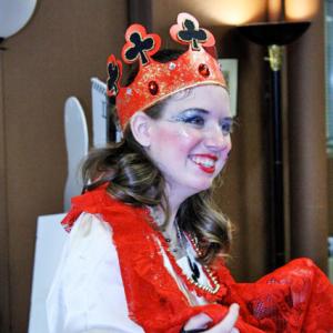 Kyri as the Queen of Hearts in Alices in Wonderland play  2010