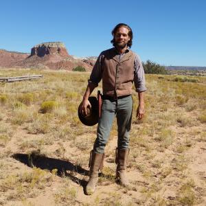 David Elkins on the set of The Magnificent Seven 2016