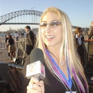 Zara interviewing at Australian Idol  Sydney Opera House