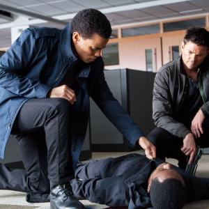Title Almost Human 2013 Names Micheal Ealy Karl Urban and Max Boateng
