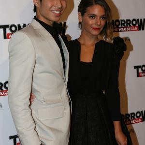 Chris Pang and Caitlin Stasey at the Tomorrow When The War Began premiere Melbourne 2010