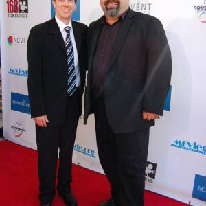 Aaron Kamp  Jack Jovcic on the red carpet at the 2013 168 Film Festival  Awards