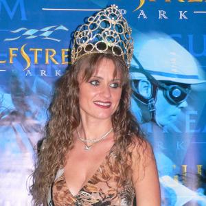 Violeta as the reigning Mrs Florida Tropics representing Gulfstream Park in Hollywood FL