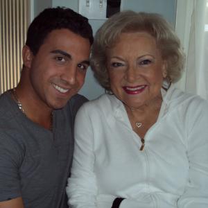 Rich Rotella  Betty White on location in Los Angeles CA