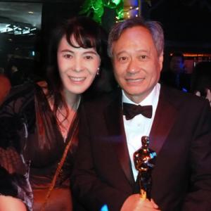 With Ang Lee at Oscar party
