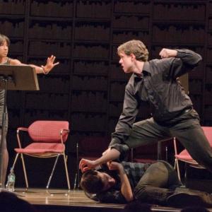 Rutina Wesley and Lewis D Wheeler in a reading of Sam Shepards FOOL FOR LOVE at Commonwealth Shakespeare Company