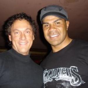 Composer Tad Sisler with friend, 7 time Pro Bowler NFL player Junior Seau