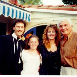 Composer Tad Sisler and family with legendary actor Gene Barry