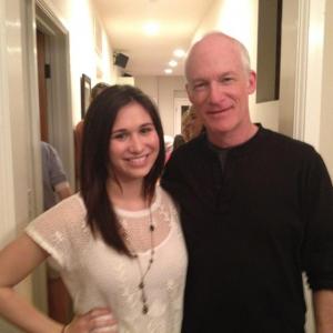 Stephanie Rae Anderson on set of GIA with Director Mark Rosman Life Size A Cinderella Story The Perfect Man