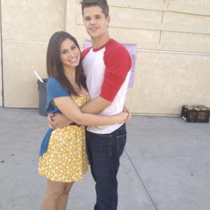 On the set of G.I.A. with Co-Star Max Carver (Desperate Housewives, The Leftovers)