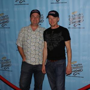 With David Scotland at the LA Comedy Film Festival for the world premiere of the MONEY music video.