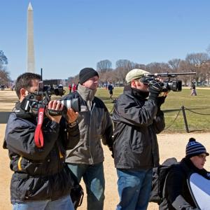 Randall Blaum on location and directing UR PreApproved on the Mall in Washington DC