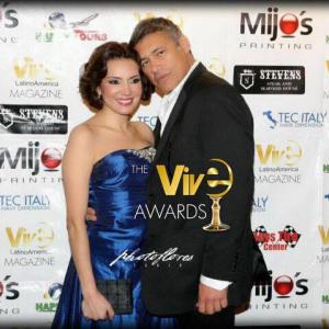 Actors Steven Bauer and Maria Casas at The Vive Awards 2013