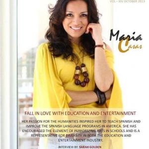 Maria Casas' Interview at Shine On Hollywood Magazine, October Edition, page 66.