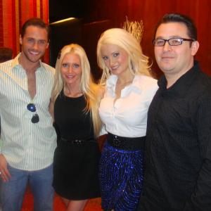 Holly's World Cast in Las Vegas on location at Aria Restaurant.