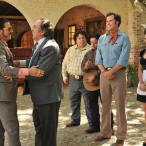 Diego Luna, Pedro Armendariz Jr, Will Ferrell, Mariann Gavelo, Adrian Martinez and Efren Ramirez filming 
