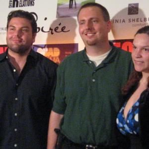(From left to right) Dan Gregory, Blake J. Zawadzki, and Florencia Scuderi at the 2011 New York International Independent Film & Video Festival.