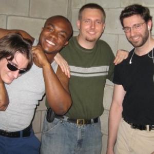 On the set of The Animal I've Become. (From left to right) Alan Kendall, Dayveonne Bussey, Blake Zawadzki, Patrick J. Curley.