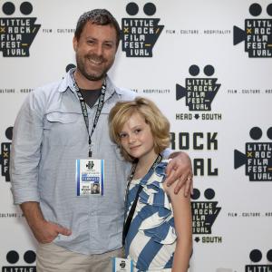 Audrey Scott with About Sunny Think of Me Director Bryan Wiseman at The LIttle Rock Film Festival in 2012