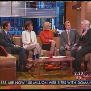 Genealogist on Good Morning America discussing the roots of Diane Sawyer, Robin Roberts, Sam Champion and Chris Cuomo