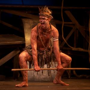 Act 3 Jack Merridew in LORD OF THE FLIES at Barrington Stage Company directed by Giovanna Sardelli