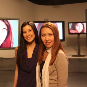 with Lisa Ling during National Geographic Explorers 25th Anniversary shoot