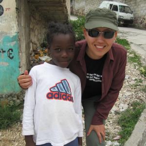 Nura Ashimova during Haiti Relief Effort