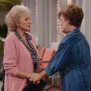 Still of Rue McClanahan and Betty White in The Golden Girls 1985
