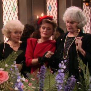 Still of Rue McClanahan, Bea Arthur and Betty White in The Golden Girls (1985)