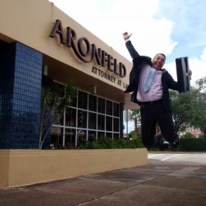 Spencer Aronfeld in front of his office in Coral Gables Florida in September 2009