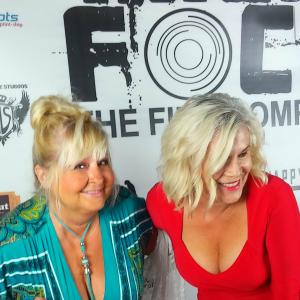 With writeractress Roni Hummel on the red carpet of the Rack Focus Film Competition!!