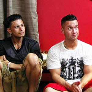 Still of Paul 'Pauly D' DelVecchio and Mike 'The Situation' Sorrentino in Jersey Shore (2009)