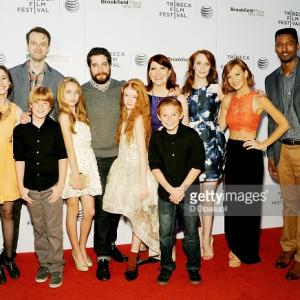 Cast at the premiere of 'Tenured' at the Tribeca Film Festival