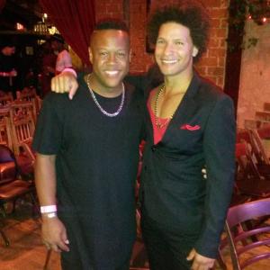 Brandon Moten and Donta Morrison at Cheetah In August premiere