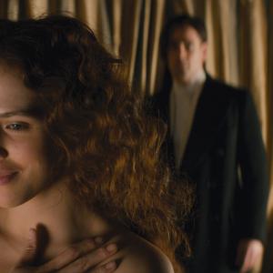 Still of Colin Farrell and Jessica Brown Findlay in Ziemos pasaka 2014