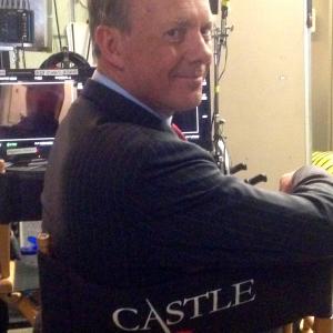 John Mawson on the set of Castle 2015