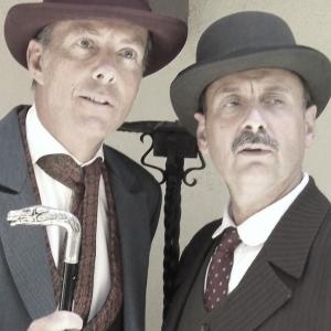 John Mawson (Holmes) & Mario Vernazza (Dr Watson) in 
