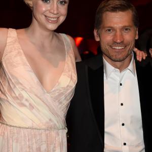 Nikolaj Coster-Waldau and Gwendoline Christie at event of The 67th Primetime Emmy Awards (2015)
