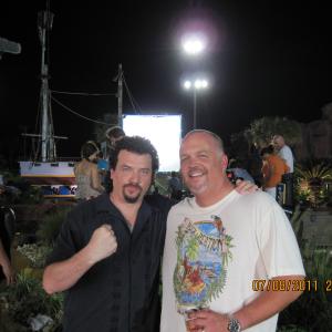 Stan Houston with Danny McBride on the set of HBO's 