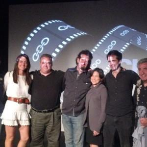 Crew of SATURNALIA at the Chain NYC Film Festival