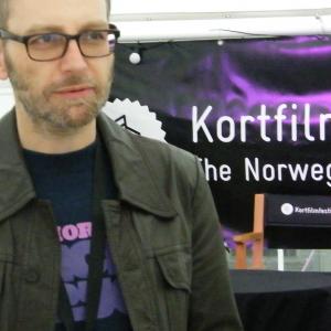 Walters in competition with Dot Delight at The Norwegian Short Film Festival, June 2015.