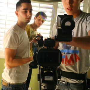 Crew Members behind the scene of the movie House Call directed by Sevak Ohanian