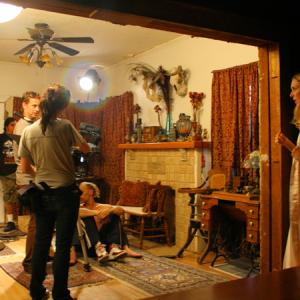 Director/Actor Michael Madison rehearse a scene with Actress Alana Stewart on the movie Delivered.