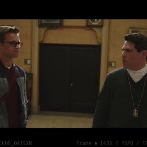 Actor Joseph James and Randy Wayne in the new movie The Freemason