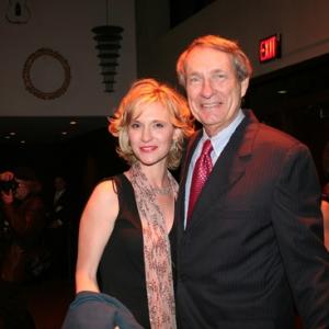 Kara Vedder with David McCoy director of the York Theatre Company at the 2009 Drama Desk Awards
