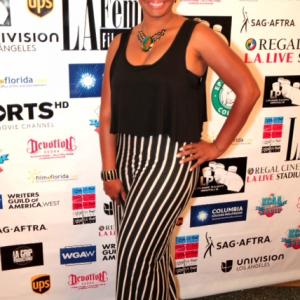 LA Femme Film Festival Red Carpet Awards Gala Tisha French as lead actress in The Grind