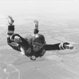 Joseph Blackstone having fun at 4500 feet.
