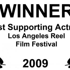 BEST SUPPORTING ACTRESS AWARD from Los Angeles Reel Film Festival for SOLITUDE 2009