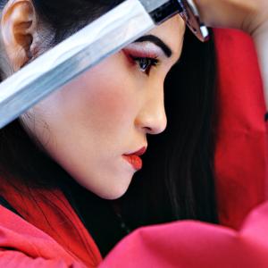 Actress Lai Peng Chan Superheroes and Supervillains Girl Samurai Ready To Strike